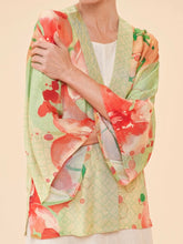 Load image into Gallery viewer, Kimono Jacket - Watercolor Orchids
