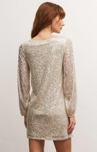 Load image into Gallery viewer, Long Sleeve Sequin Dress - Stardust
