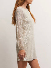 Load image into Gallery viewer, Long Sleeve Sequin Dress - Stardust
