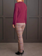 Load image into Gallery viewer, Long Sleeve Funnel Neck Sweater - Bordeaux
