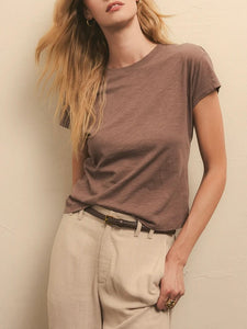 Modern Slub Tee - Dark Taupe