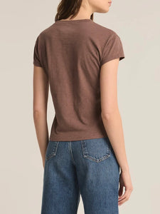 Modern Slub Tee - Dark Taupe