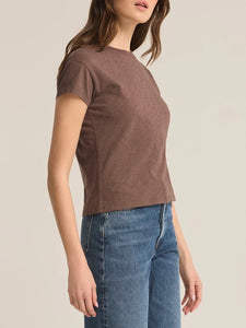 Modern Slub Tee - Dark Taupe