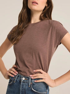 Modern Slub Tee - Dark Taupe