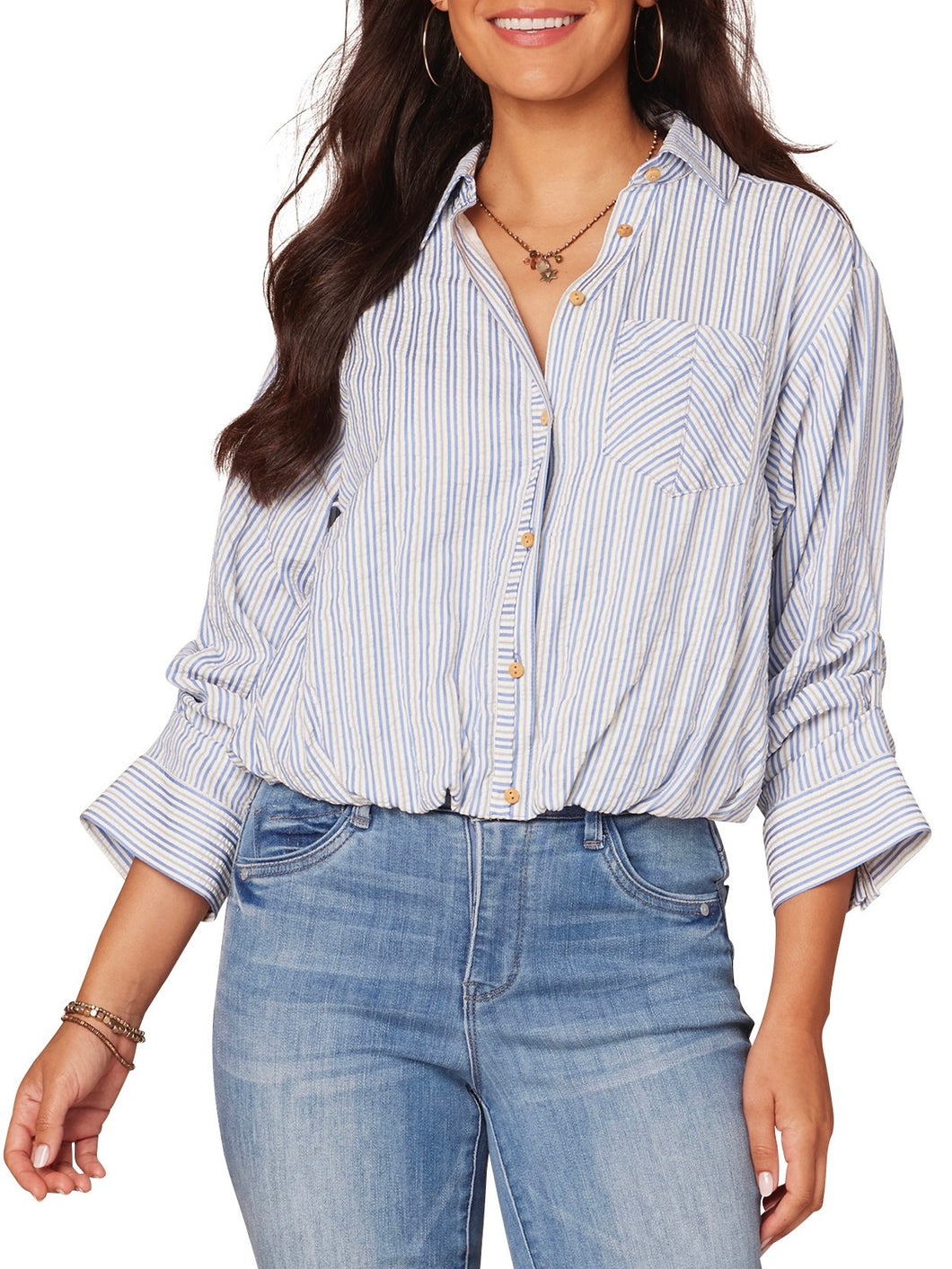 Bubble Hem Button-down - PVBM