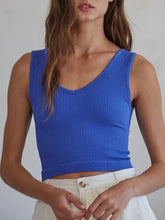 Load image into Gallery viewer, Reversible Crop Tank - Lavender Blue
