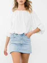 Load image into Gallery viewer, 3/4 Sleeve Bubble Top - Ivory
