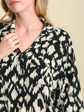 Load image into Gallery viewer, Button Down Shirt - Black/Ivory FINAL SALE
