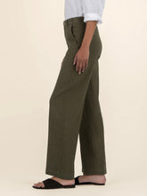 Load image into Gallery viewer, Linen Meg Wide Leg Pant - Forest
