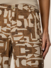 Load image into Gallery viewer, Meg Print Linen Pants - Wood
