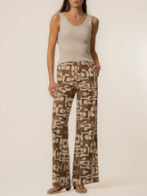 Load image into Gallery viewer, Meg Print Linen Pants - Wood
