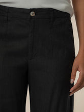 Load image into Gallery viewer, Meg Linen High Rise Pant - Black

