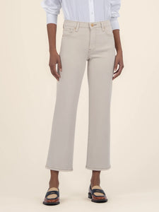 Charlotte High Rise Wide Leg Jean - Ecru