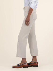 Charlotte High Rise Wide Leg Jean - Ecru