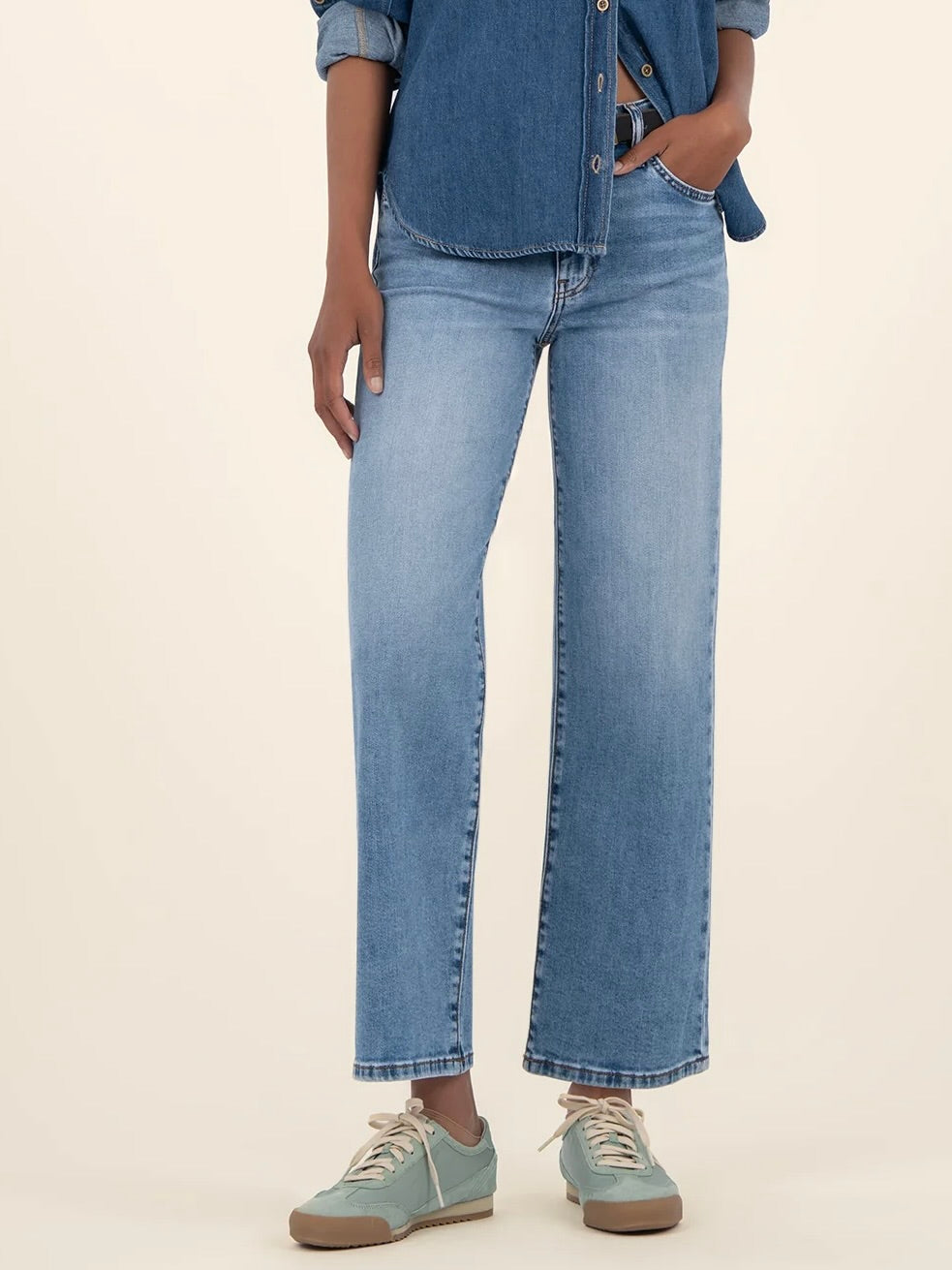 Charlotte High Rise Wide Leg Jean - ICTSD