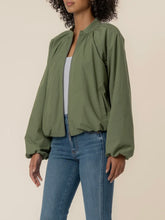 Load image into Gallery viewer, Lainey Bomber Jacket - Cedar Green
