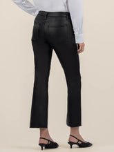 Load image into Gallery viewer, Kelsey High Rise Coated Ankle Jean - Black
