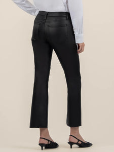 Kelsey High Rise Coated Ankle Jean - Black