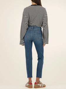 Reese High Rise Ankle Straight Jean - ITNMD