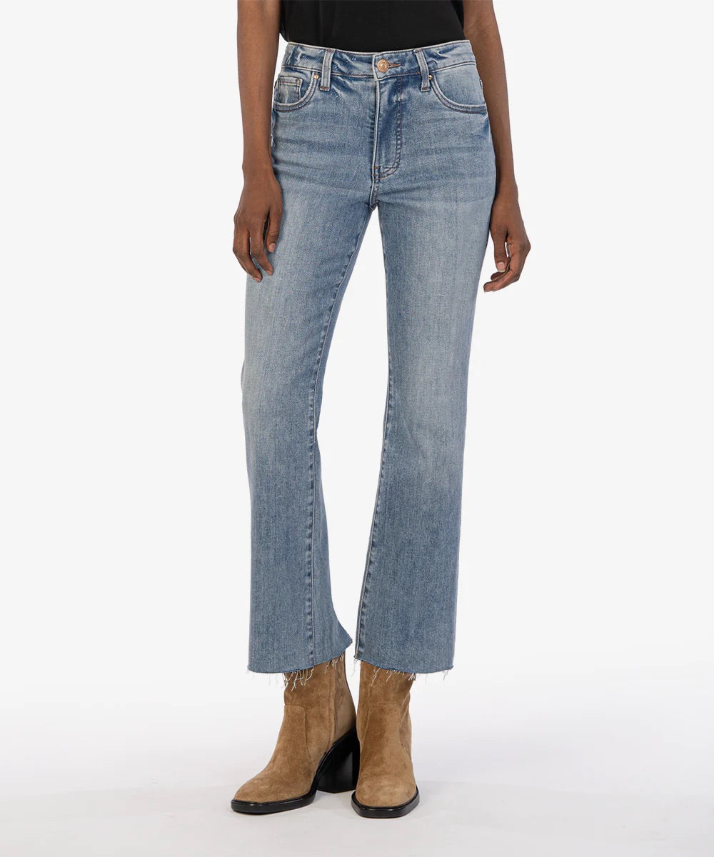 Kelsey High Rise Ankle Flare Jean - EXOYM