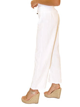 Load image into Gallery viewer, Lace Trim Pants - White

