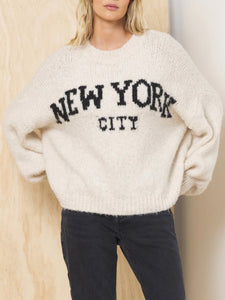 Destination NYC Sweater - Cream