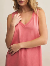 Load image into Gallery viewer, Sloane V-Neck Mini Dress - Sunset Pink
