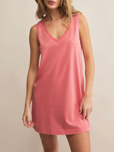 Load image into Gallery viewer, Sloane V-Neck Mini Dress - Sunset Pink
