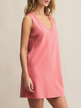 Load image into Gallery viewer, Sloane V-Neck Mini Dress - Sunset Pink
