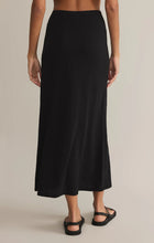 Load image into Gallery viewer, Delavine Textured Midi Skirt - Black
