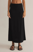 Load image into Gallery viewer, Delavine Textured Midi Skirt - Black
