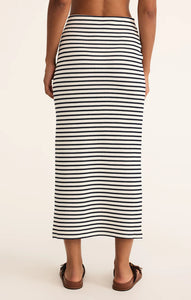 Ainslie Stripe Midi Skirt - Eclipse