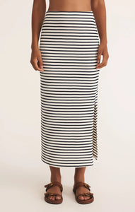 Ainslie Stripe Midi Skirt - Eclipse