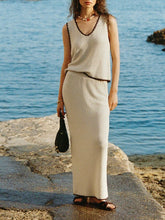 Load image into Gallery viewer, Yessenia Whipstitch Tank - Linen
