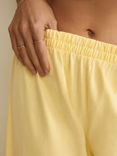 Load image into Gallery viewer, Scout Jersey Crop Flare Pant - Lemon Citrus
