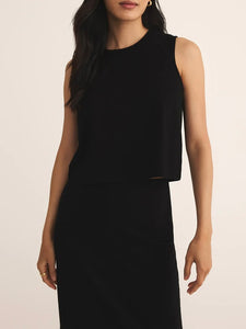 Sloane Jersey Muscle Tank - True Black