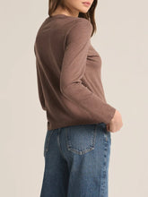 Load image into Gallery viewer, Long Sleeve Modern Slub Tee - Deep Taupe
