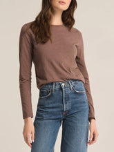 Load image into Gallery viewer, Long Sleeve Modern Slub Tee - Deep Taupe
