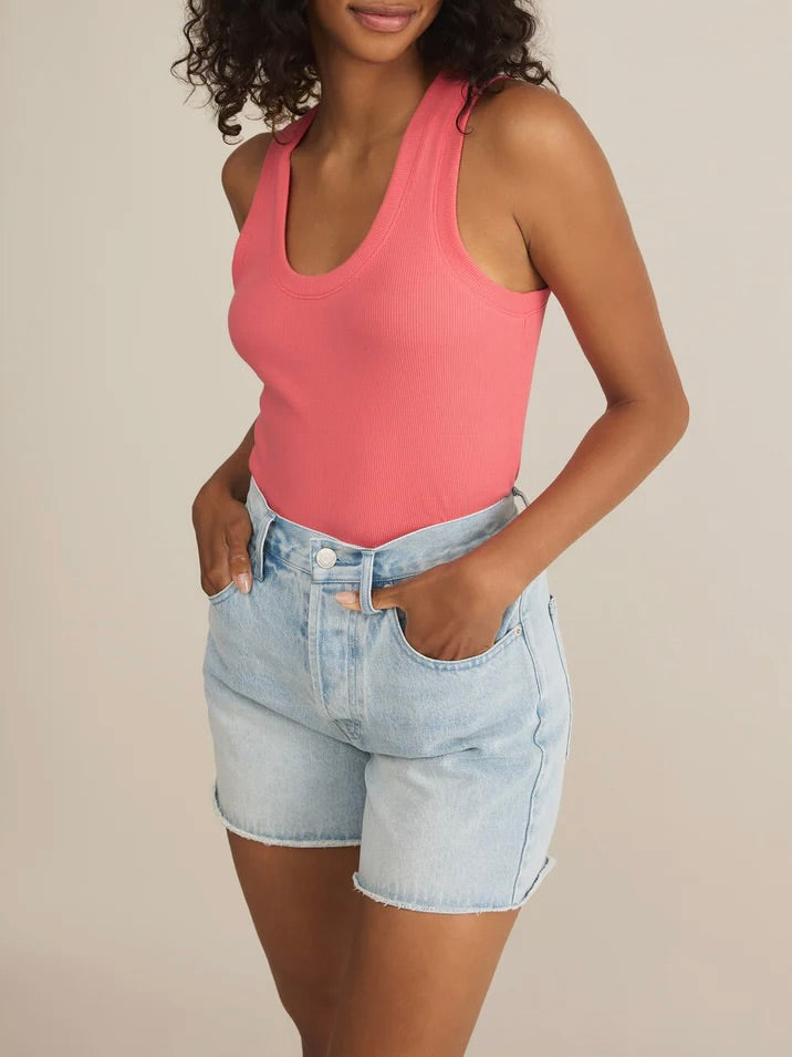Sirena Rib Tank - Sunset Pink