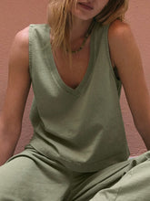 Load image into Gallery viewer, Sloane V-Neck Tank - Avocado
