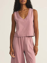 Load image into Gallery viewer, Sloane V-Neck Tank - Pink Smoke
