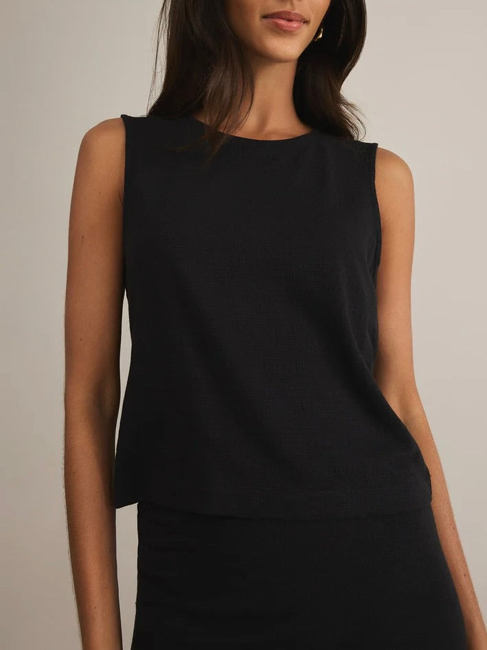 Sloane Textured Top - Black