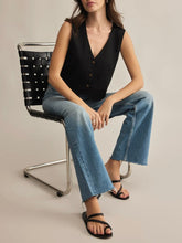 Load image into Gallery viewer, Marta Linen Vest - Black
