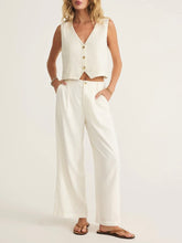 Load image into Gallery viewer, Marta Linen Vest - White
