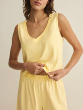 Load image into Gallery viewer, Sloane V-Neck Top - Lemon Citrus
