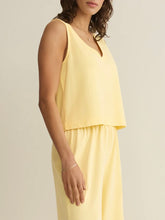 Load image into Gallery viewer, Sloane V-Neck Top - Lemon Citrus
