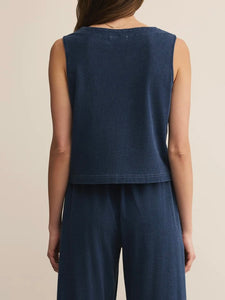 Solace Jersey Top - Indigo