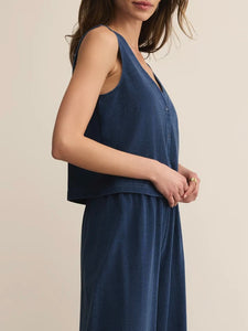 Solace Jersey Top - Indigo