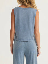 Load image into Gallery viewer, Solace Jersey Denim Top - Medium Indigo
