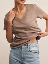 Load image into Gallery viewer, Weekdays V-Neck Tee - Smokey
